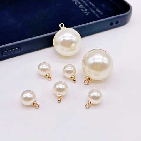 Cuivre Électroplaqué Pendentif Perle Vis Œillet Bagues DIY Fabrication de Bijoux Apprêts Connecteurs