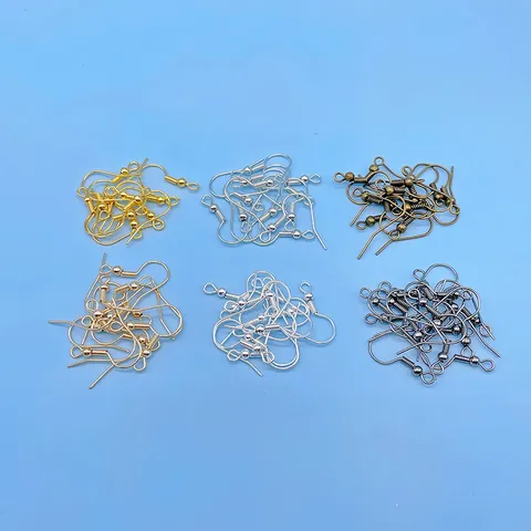 Crochets de Boucles d'Oreilles à Ressort en Fer Électroplaqué Fil Français Accessoires de Fabrication de Bijoux DIY