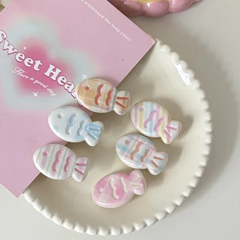 Cute Little Fish Hair Clip Plastic Wave Hairpin Sweet Kawaii Hair Accessories For Women Girls Daily Hair Styling