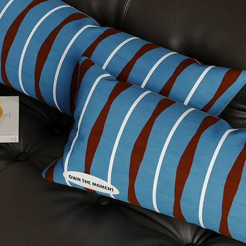 Bauhaus Striped Throw Pillow Case Retro Soft Short Plush Cushion Cover Removable Washable Square Rectangular Decorative Pillow For Sofa Bed Office Chair Home Decor
