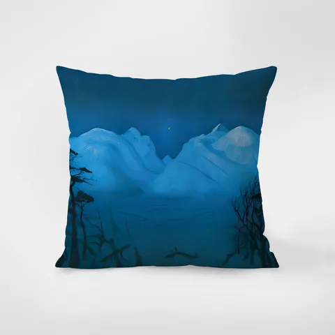 Nordisch Landschaft Malerei Samt Zierkissenbezug Weich Doppelseitig Bedruckt Dekorativ Kissenbezug Für Sofa Bett Auto Wohnzimmer