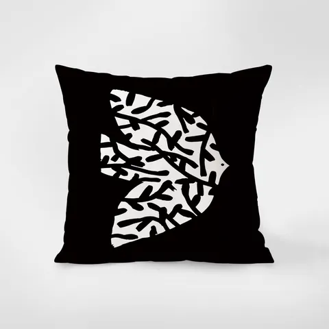 Housse de Coussin d'Art Abstrait Moderne et Minimaliste en Velours Housse de Coussin Décorative pour Canapé de Salon