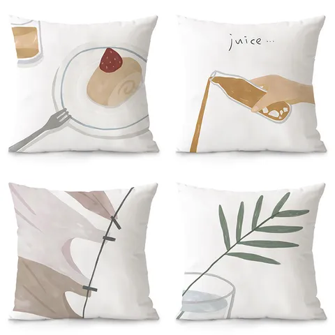 Federa per Cuscino Decorativo Stampato Bidecure in Peluche per Divano Soggiorno Auto Testata Letto Decorazione Casa