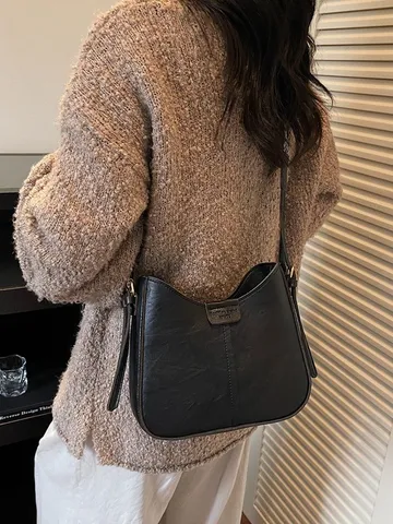 Damen Mode PU Leder Umhängetasche Kleine Beuteltasche Satteltasche Vintage Schick Schultertasche Lässige Tägliche Handtasche