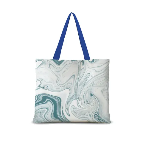 Sac Cabas en Toile de Coton et Lin à Imprimé Abstrait Littéraire pour Femmes Sac à Main d'Épaule Décontracté pour Étudiants