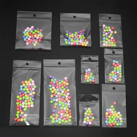 Transparent Self Adhesive OPP Plastic Packaging Bags Clear Resealable Jewelry Storage Bags For Cards Small Items