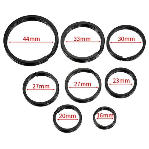 Mavro Epipedo Split Kleidia Metallika Varos Antoxis DIY Crafts Accessories Gia Organosi Kleidiwn Yliko Promitheies