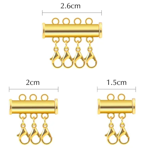 Alloy Magnetic Multistrand Clasp Lobster Claw Necklace Bracelet Connector DIY Jewelry Findings Accessories