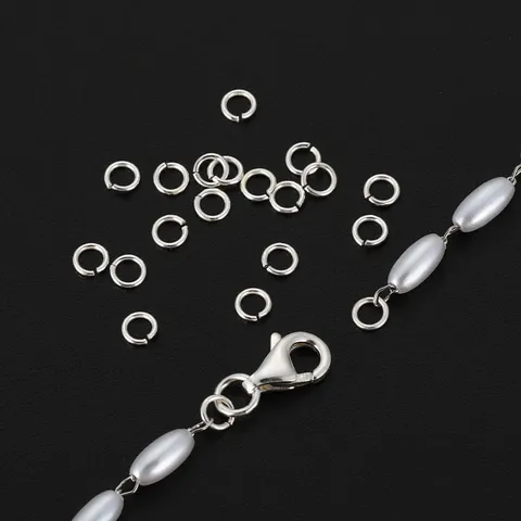 925 Sterling Silver Open Closed Jump Rings Connector DIY Handmade Jewelry Making Findings Accessories