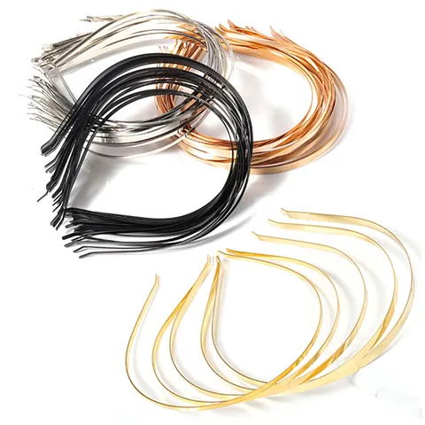 Minimalist Metal Hair Band Thin Iron Headband Solid Color Hair Accessories For Women DIY Craft Hair Hoop
