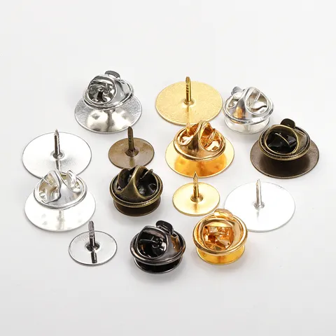 Metal Brooch Backs Pin Clutches Butterfly Clutches Blank Pins Badge Insignia DIY Jewelry Making Findings Accessories