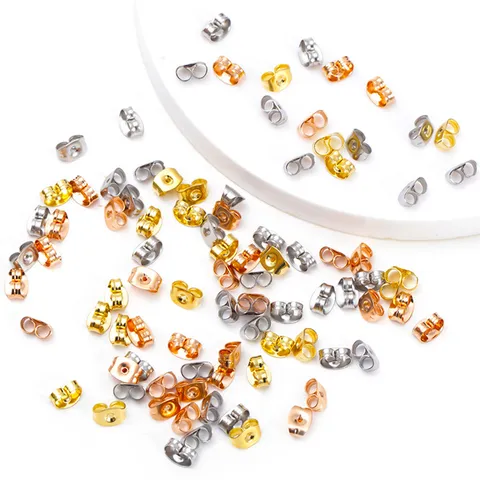 Minimalista Acero Inoxidable Traseras de Pendientes Mariposa Tapones de Pendientes Accesorios de Joyería DIY
