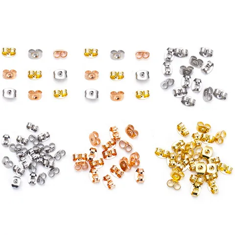 Minimalista Acero Inoxidable Traseras de Pendientes Mariposa Tapones de Pendientes Accesorios de Joyería DIY