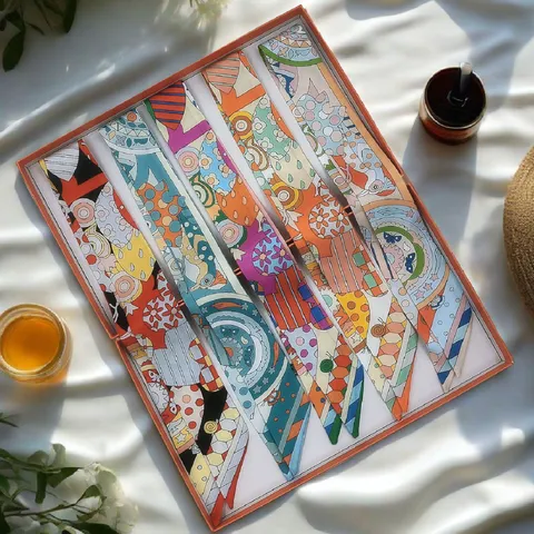 Dames Satijn Smalle Sjaal Jungle Bloemen Bedrukt Twilly Sjaal Lang Smal Lint Tas Handvat Haarband Mode Accessoires