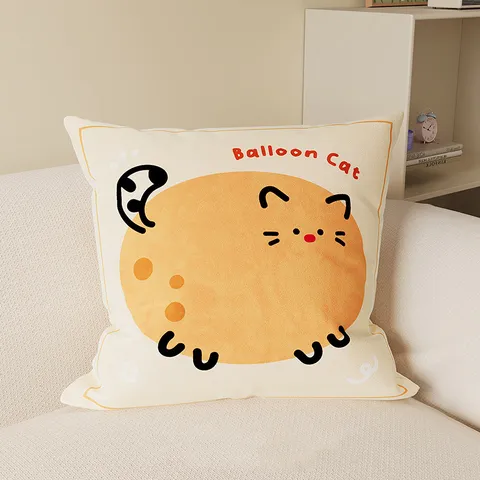Federa per Cuscino in Peluche con Animali Cartoon Simpatico Tigre Leone Gatto Elefante Maiale Arredo Soggiorno Casa