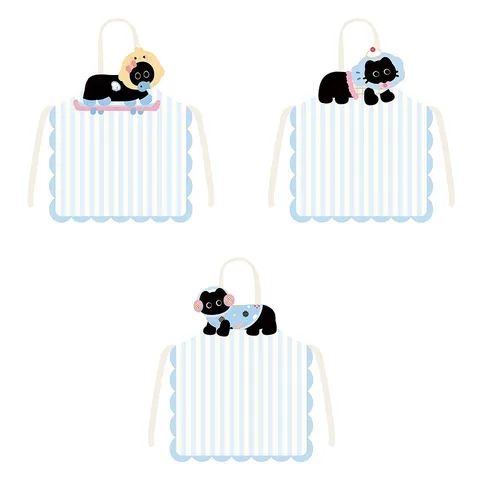 Niedliche Cartoon Katze Schürze Polyester Schmutzabweisend Küche Kochen Reinigung Arbeitsumgebung Schürze Für Zuhause Küche Erwachsene Kinder