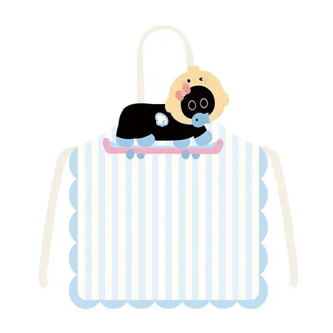 Niedliche Cartoon Katze Schürze Polyester Schmutzabweisend Küche Kochen Reinigung Arbeitsumgebung Schürze Für Zuhause Küche Erwachsene Kinder
