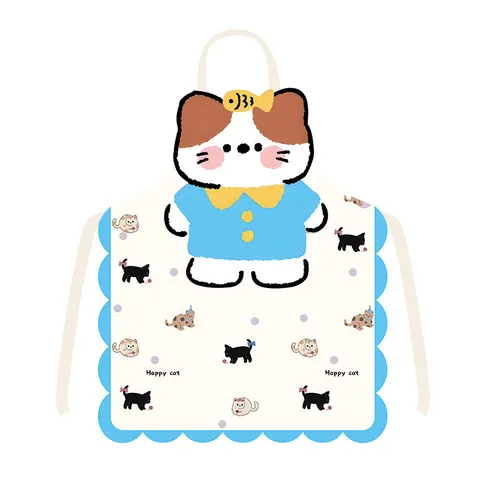 Tablier de Cuisine Imprimé Animaux de Dessin Animé Mignon Tablier Bavoir Imperméable pour Adultes et Enfants Cuisson Cuisine Maison