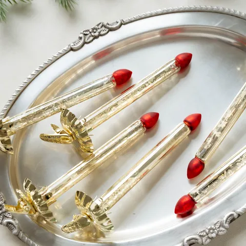 Glas Kerze Ornamente Weihnachtsbaum Hängende Dekorationen Vintage Blase Kerzenhalter Für Feiertag Party Heimdekoration