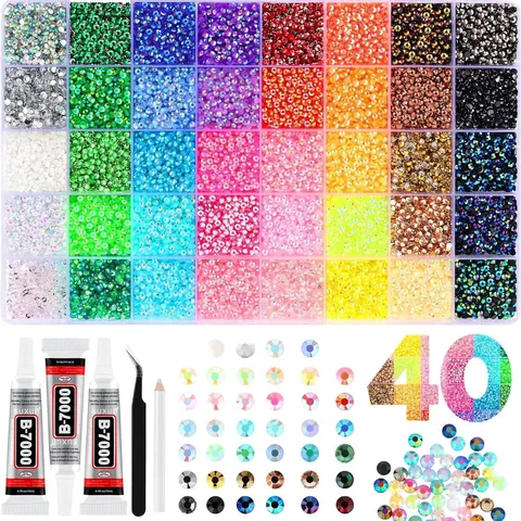 Platte Rug Hars Strass Steentjes Nagelkunst Edelstenen Meerkleurige Diamantschilderij Kristallen DIY Ambacht Decor Accessoires