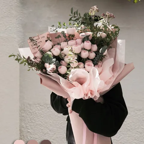Wasserdichtes Blumen-Geschenkpapier Ausziehbares Milchbaumwoll Blumenstrauß Futterpapier Geschenkverpackung Blumenmaterial