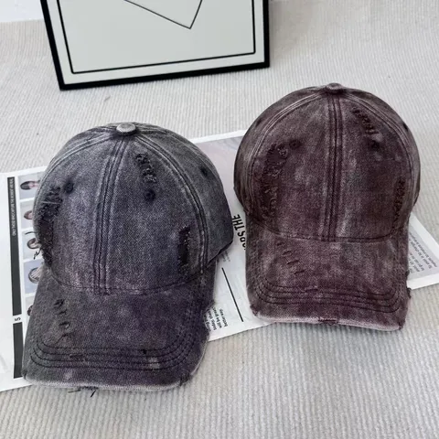 Gorra de Béisbol Vintage Desgastada Unisex Color Sólido Casual Protección Solar Sombrero de Papá Moda Deporte al Aire Libre