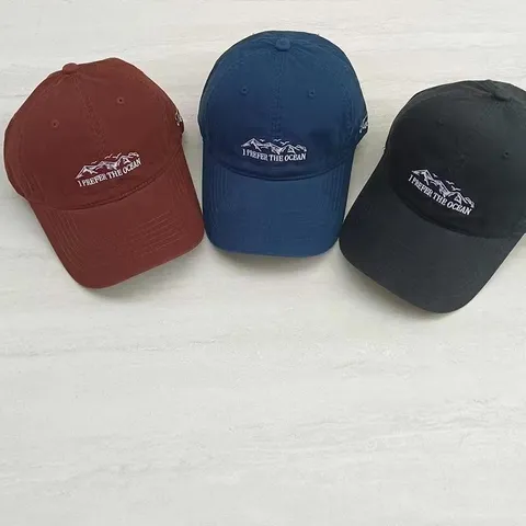 Gorra de Béisbol de Algodón Casual Unisex Bordado de Letras de Montaña Sombrero de Sol Ajustable Primavera Verano Moda Deporte al Aire Libre