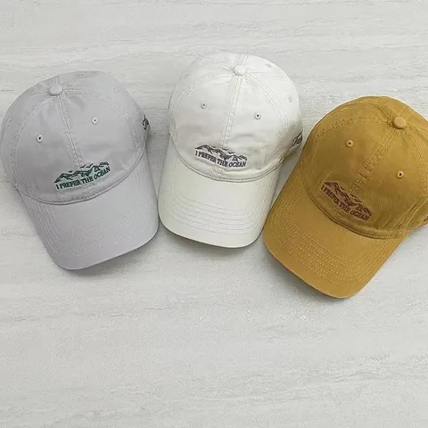 Gorra de Béisbol de Algodón Casual Unisex Bordado de Letras de Montaña Sombrero de Sol Ajustable Primavera Verano Moda Deporte al Aire Libre