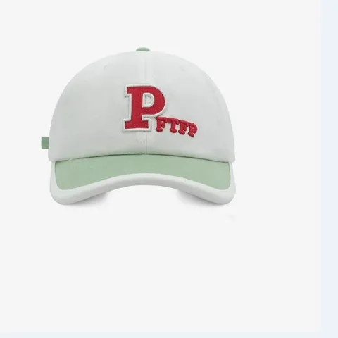 Gorra de Béisbol de Ala Corta de Bloque de Color de Algodón Unisex Bordado de Letras Sombrero de Protección Solar de Verano Casual