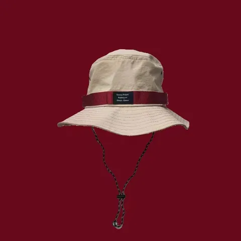 Sombrero de Pescador de Algodón para Exterior Unisex Cinta de Contraste Cordón Protección Sol Pesca Senderismo Playa