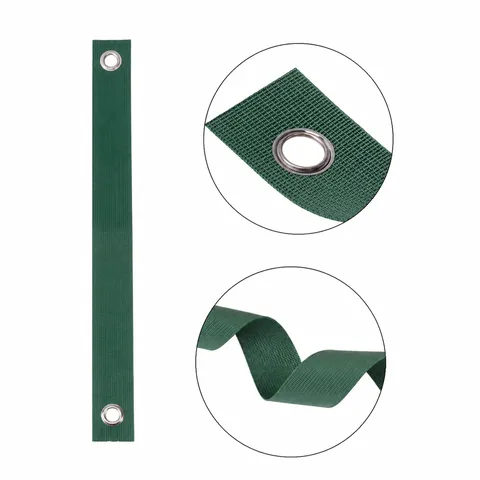 Groene Nylon Boomstrik Banden Plantenondersteuning Bevestigingsband Met Metalen Oogjes Voor Tuin Boom Windbescherming