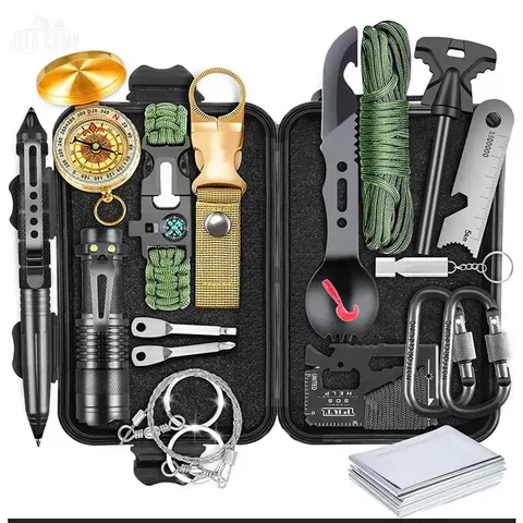 Professionele Outdoor Overlevingsuitrusting Kit Noodhulp Uitrusting Tactische Camping Gereedschap Set Voor Auto Wandelen Reizen