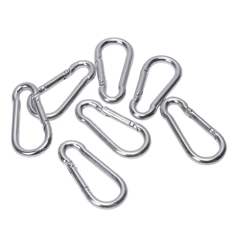 Eisen Galvanisierter Karabiner Haken Feder Schnapphaken Kürbisform Robuste Outdoor Verbindung