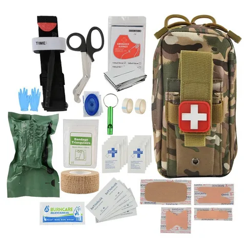 Draagbare Tactische EHBO-set Nylon MOLLE Medische Noodtas Overlevingszak Voor Buiten Wandelen Kamperen