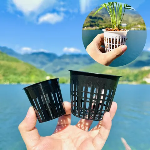 Plastic Hydroponic Net Baskets Slotted Mesh Cups Plant Cultivation Pots for Soilless Culture Garden Seedling Propagation Supplies