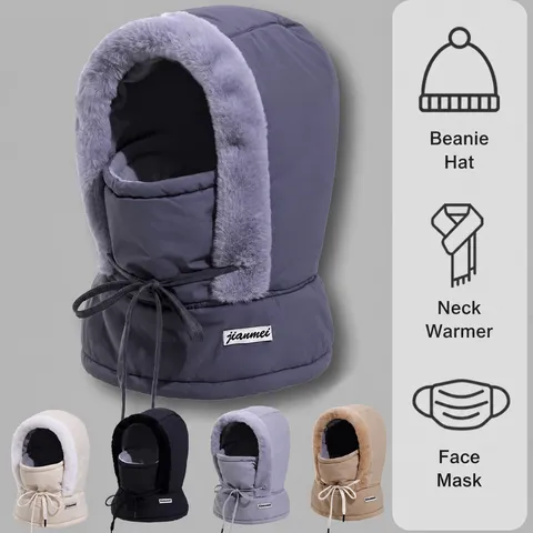 Winter Warme Bombermuts Winddicht Fietsen Oorbescherming Trapper Muts Fleece gevoerd Verdikte Outdoor Skimuts Voor Volwassenen