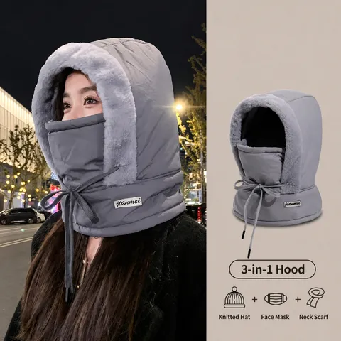 Winter Warme Bombermuts Winddicht Fietsen Oorbescherming Trapper Muts Fleece gevoerd Verdikte Outdoor Skimuts Voor Volwassenen