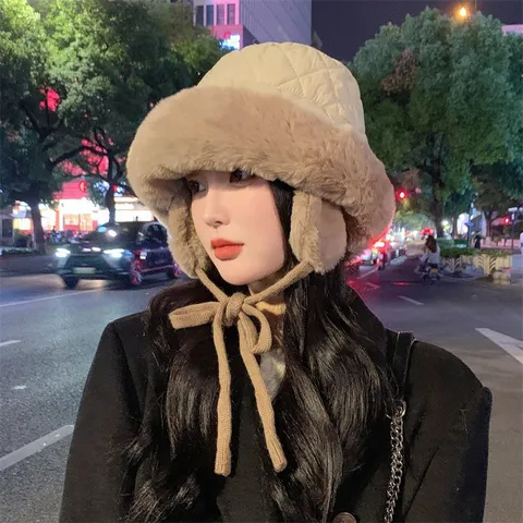 Unisex Winter Warme Bomberhoed Verdikte Pluche Oorflap Trapper Hoed Winddichte Ushanka Hoed Polyester Sneeuwhoed Voor Volwassenen