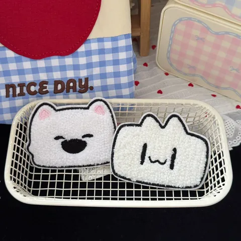 Mignon Patch de Cheveux en Peluche Chiot Lapin Style Japonais Doux Pince à Cheveux Broderie pour Femmes