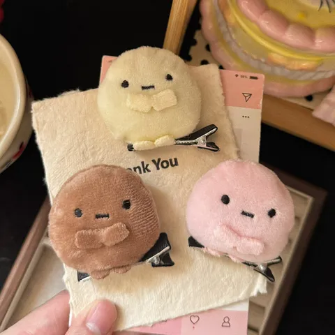 Sweet Plush Small Animal Duckbill Hair Clip Cute Cartoon Hairpin Hair Accessories For Women Daily Wear