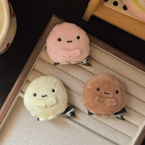 Sweet Plush Small Animal Duckbill Hair Clip Cute Cartoon Hairpin Hair Accessories For Women Daily Wear