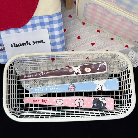 Cute Cartoon Puppy Apple Hair Clip Sweet Style Resin Duckbill Hairpin Daily Hair Accessories For Women