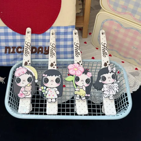 Sweet Cartoon Girl Acrylic Duckbill Hair Clip Large Hairpin Cute Hair Accessories For Women Daily Styling