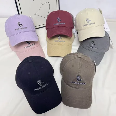 Gorra de Béisbol Casual de Algodón para Mujer Bordado de Letras Ala Ancha Ajustable Sombrero de Sol Deporte Moda
