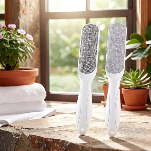 Double Sided Foot File Callus Remover Dead Skin Scraper Plastic Foot Care Tool Ergonomic Pedicure Tool
