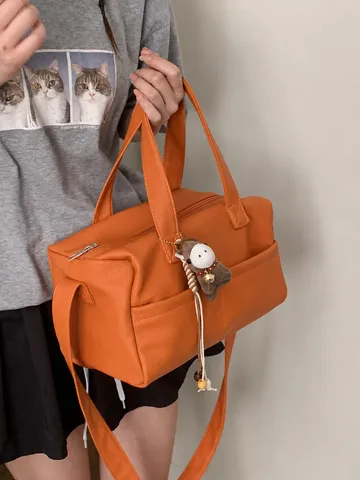 Gran Capacidad Cuero PU Suave Almohada Hombro Bandolera Bolso Mujer Commuter Axila Bolso