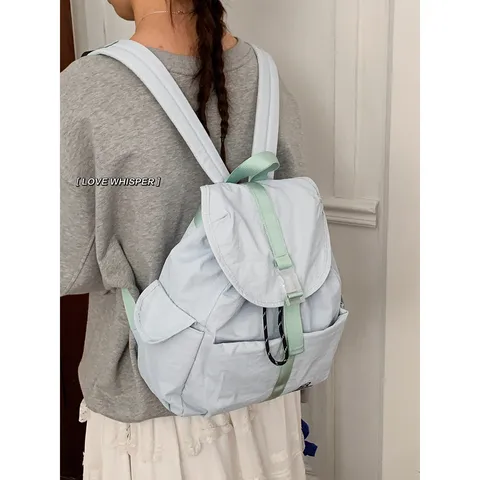 Minimal Casual Nylon Sakoplati Gia Gynekes Foititi Taxidi Megali Horitikotita Moda Scholi Tsanta
