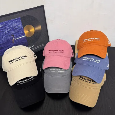 Gorra de Béisbol de Algodón Casual para Mujer Sombrero de Papá Bordado con Letras Ajustable Moda Deporte al Aire Libre