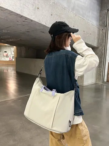 Borsa da Viaggio Grande Capacità Donna Impermeabile Nylon Sport Palestra Borsa Viaggio Breve Borsa Espandibile Notturna