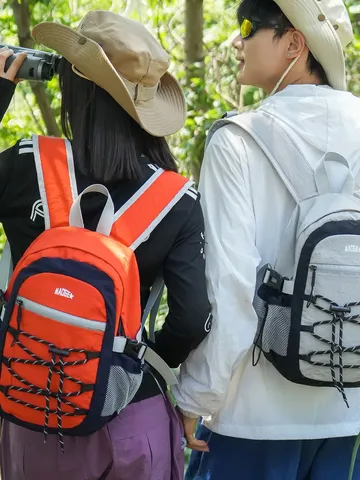 Sac à Dos de Randonnée Léger Bloc de Couleur Sac à Dos Tactique Fonctionnel pour Camping Voyage Unisexe en Nylon